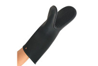 Backhandschuh 29cm Silikon schwarz,hitzebeständig bis 250°C Shark black FM