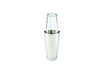 Shaker 0,8l. 2-tlg. Boston,m.Glas 0,5l. Edelstahl/Glas FUS
