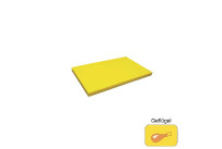 Schneideplatte Kunststoff gelb,(BxTxH) 600x400x30mm o.Rille DP