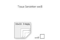 Tissue-Serv. 33/3/4 weiß,1500 i./Karton TK